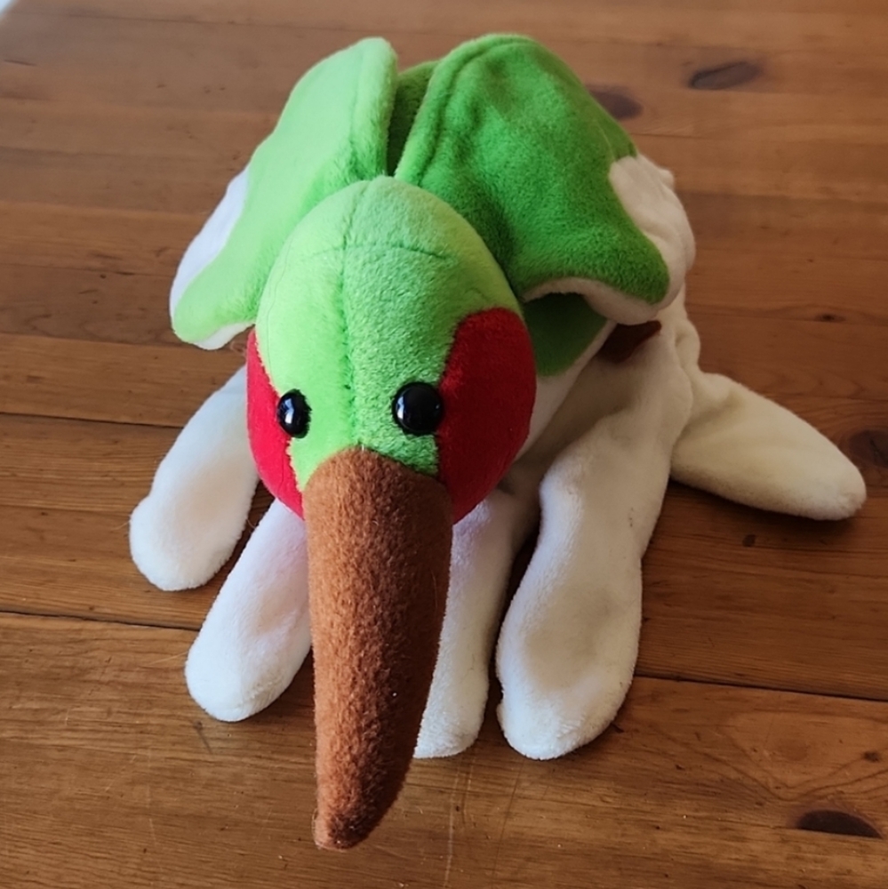 Plush Creations Green Hummingbird Hand Glove Puppet Plush Like New!
